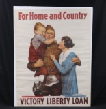 WWI “For Home & Country…” U.S. propaganda poster.