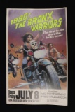 1982 “1990: the Bronx Warriors” window card movie poster