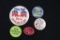 Lot of (5) Political Slogan Pin-Backs