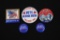 Lot of (5) Carter Campaign Pin-Backs