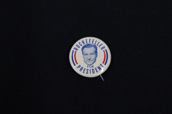 Rockefeller For President 1964 Campaign Pin