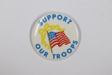 1991 Gulf War Support Our Troops Pin-Back