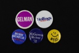 Group of (5) Assorted Political Pin-Backs