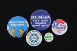 Group of (5) Assorted Political Pin-Backs