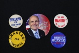 Group of (5) Assorted Political Pin-Backs