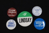 Group of (5) Assorted Political Pin-Backs