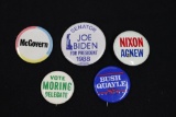 Group of (5) Assorted Political Pin-Backs