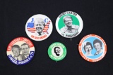 Lot of (5) Carter Campaign Pin-Backs