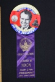 1969 Nixon Inauguration Pin-Back/Ribbon