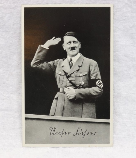 1937 Adolf Hitler Nazi Postcard
