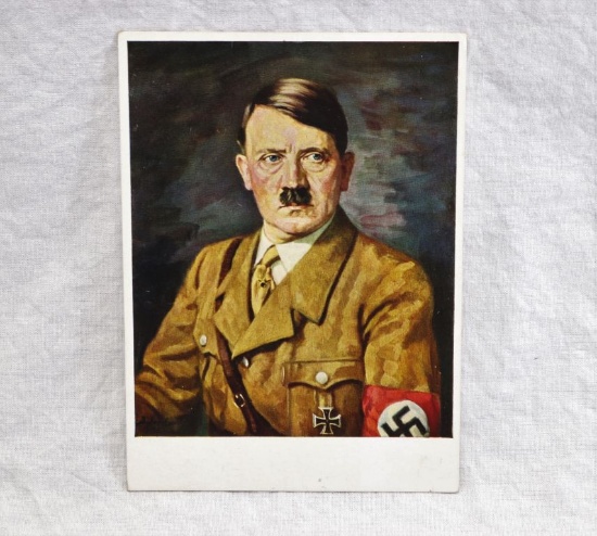 1938 Adolf Hitler Color Postcard