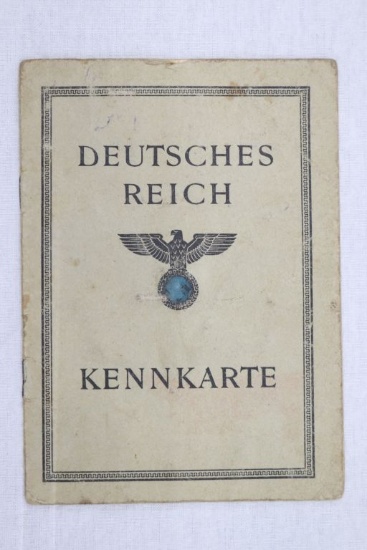 Deutsches Reich Kennkarte/Passbook