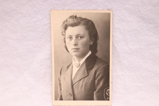Nazi RAD Pretty Girl Postcard