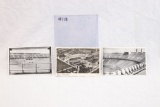 (3) 1936 Berlin Olympic Stadium Postcards