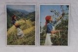 (2) Color RAD Women Postcards