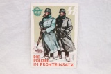 Nazi SS Police Color Postcard