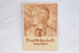 Nazi BDM Girl Postcard
