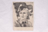 Nazi Hitler Youth Postcard