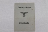 Deutsches Reich Kennkarte/Passbook
