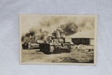 Nazi Panzer Battle Scene Postcard