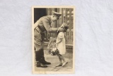 Adolf Hitler w/Child Nazi Postcard