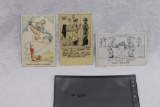 (3) Nazi Armed Forces Cartoon Postcards