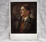 Color Adolf Hitler Portrait Postcard