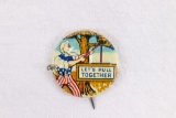 Uncle Sam Hanging Hitler Mechanical Pin