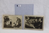 (2) Nazi Adolf Hitler w/Children Postcards