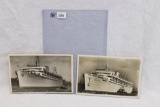 (2) Nazi Wilhelm Gustloff Ship Postcards