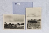 (2) WWII Nazi Panzer Postcards