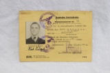 1940 Deutsche Reichsbahn ID Card
