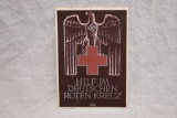 1941 Nazi Red Cross Color Postcard
