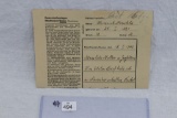 Concentration Camp Gusen Letter