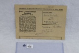 Concentration Camp Ravensbruck Letter