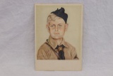 Great Nazi Color Hitler Youth Postcard