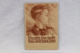 Nazi Hitler Youth Postcard