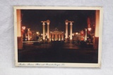 Nazi Brandenburg Gate Color Postcard