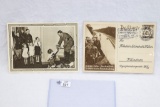 (2) Nazi Adolf Hitler Postcards