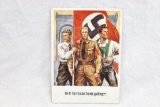 Nazi 1938 Color Postcard