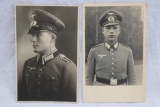 (2) Nazi Wehrmacht Photo Postcards