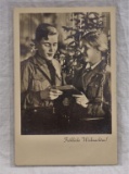 1937 Hitler Youth/BDM Xmas Postcard