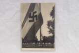 Nazi Hitler Youth Flag Raising Postcard