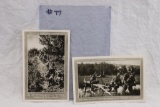 (2) Wehrmacht Photo Postcards