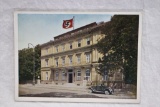 Color Nazi Braunes Haus Postcard