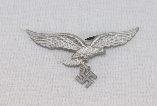 Nazi Metal Luftwaffe Hat Eagle