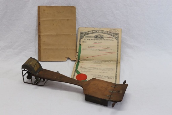 Rare! 1921 U.S. Patent Prototype Model