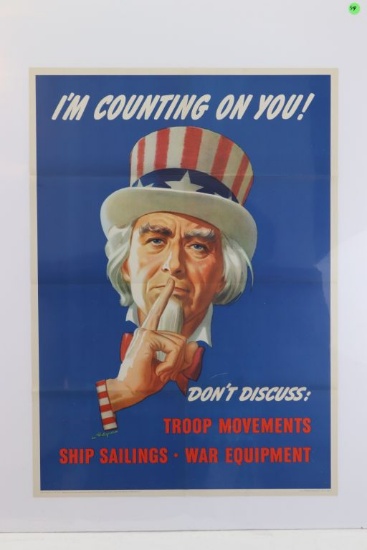 WWII War Bonds Poster/Uncle Sam!