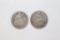 (2) 1887 Seated Dimes