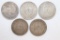 (5) Nazi Silver 5 Mark Coins